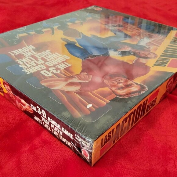 Last Action Hero Board Game Mattel 3D Schwarzenegger 1993 Movie NEW SEALED 7115 - Picture 3 of 6